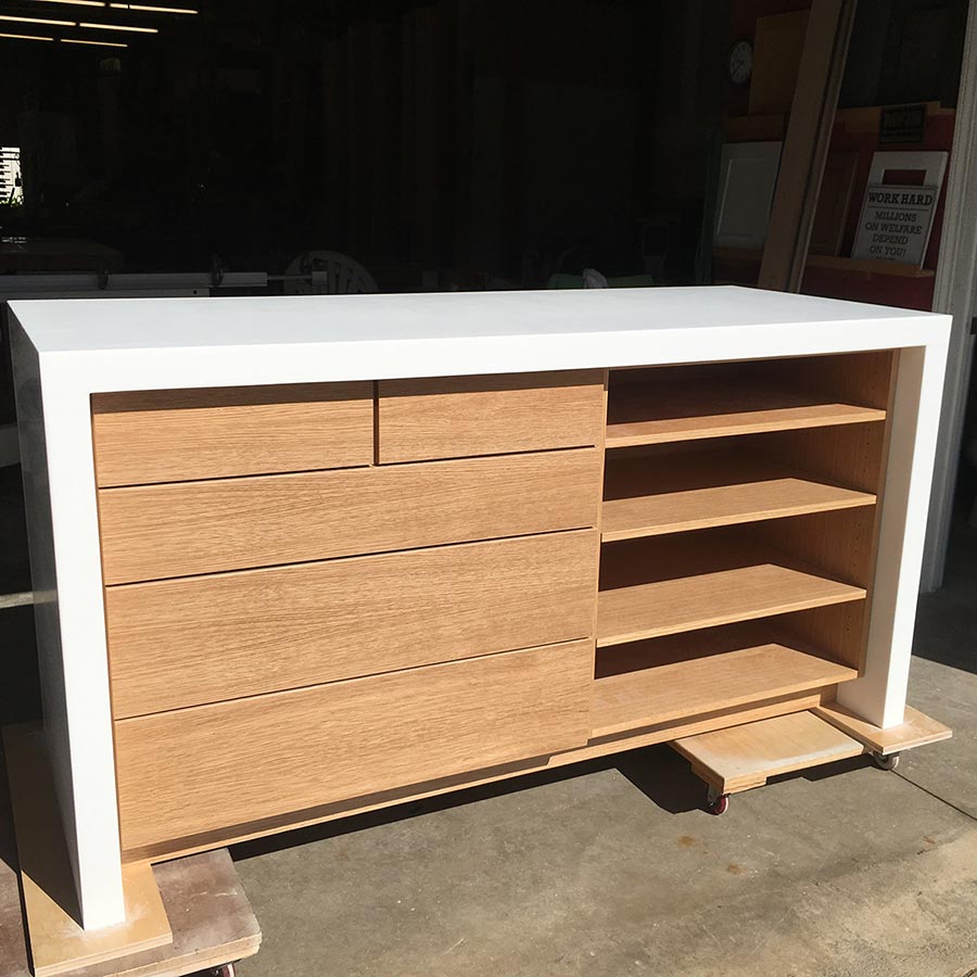 image of commercial cabinets made by Pacific Dynamic Construction