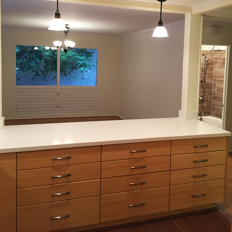 image of cabinets made by Pacific Dynamic Construction