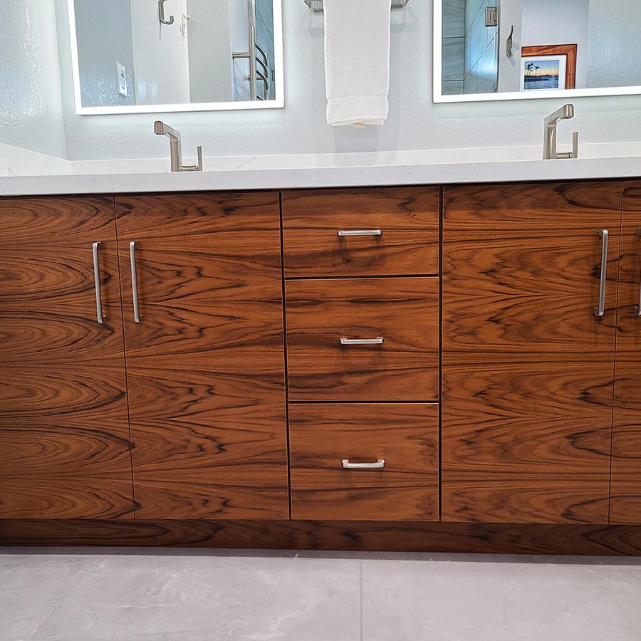 image of cabinets made by Pacific Dynamic Construction