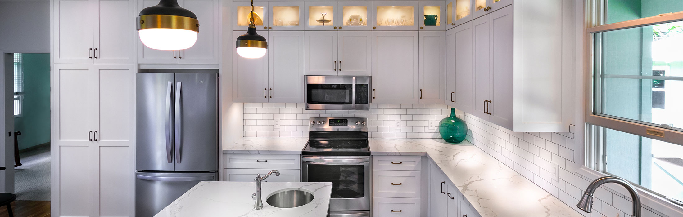 image of kitchen with cabinets made by pacific dynamics const