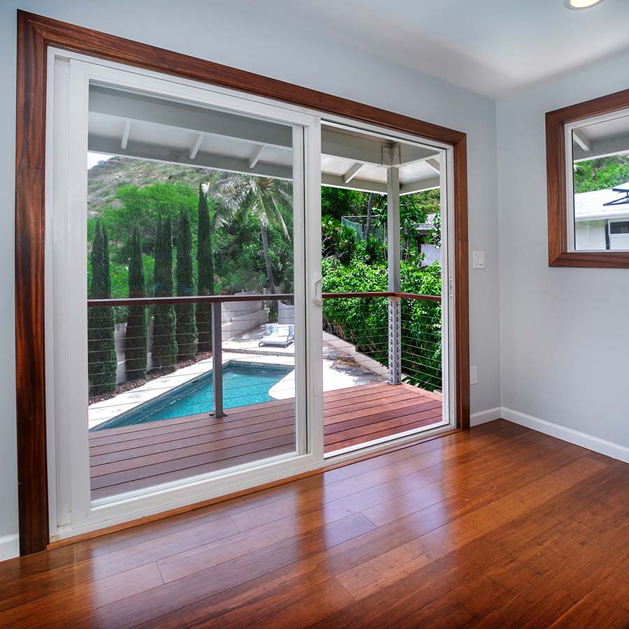 image of hardwood floor in bedroom