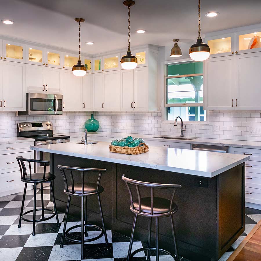 image of remodeled kitchen area