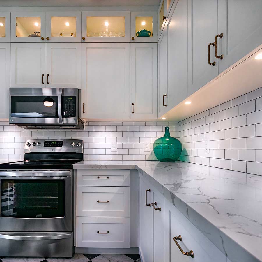 image of remodeled kitchen area